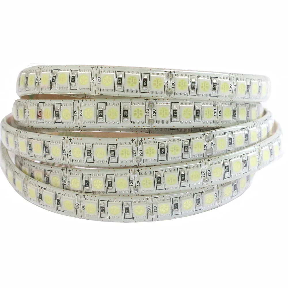Светодиодная лента 5050 DC12V 120 светодиодов/м гибкая светодиодная RGB Холодный/теплый