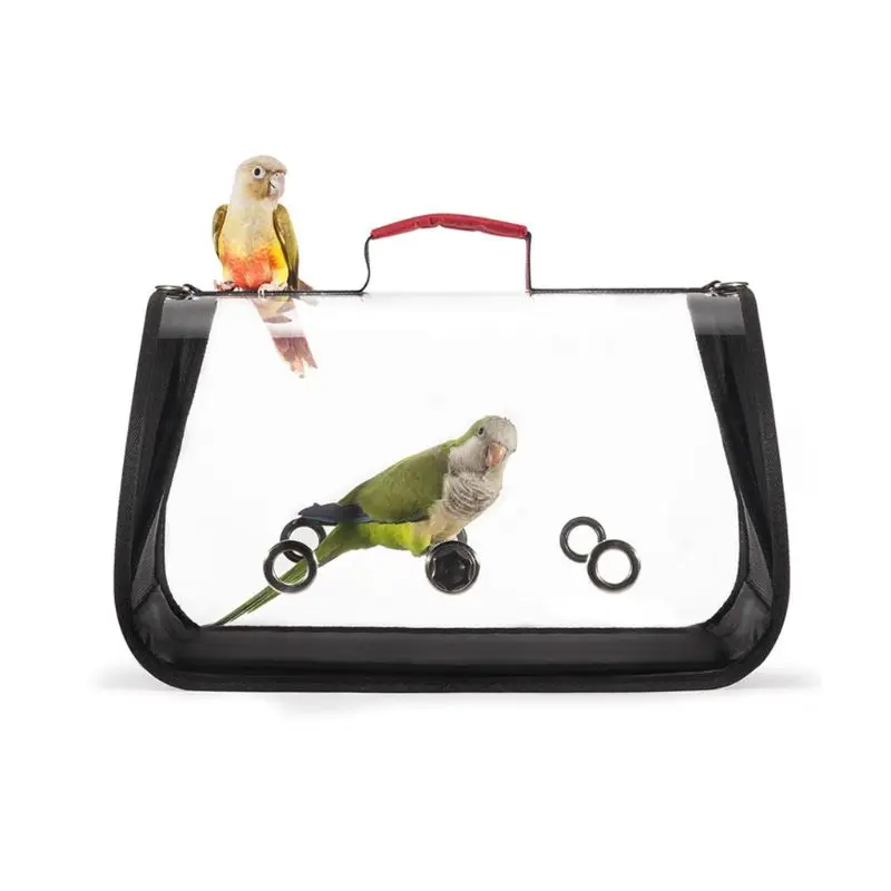 

Portable Foldable Bird Cage Two-way Ventilation Transparent Breathable Carrier Bag Fashion Parrot Traveling Outdoor Birds Cages