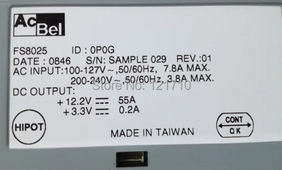 Промышленного оборудования источника питания acbe fs8025-0p0g 675 Вт с двух месяцев гарантии