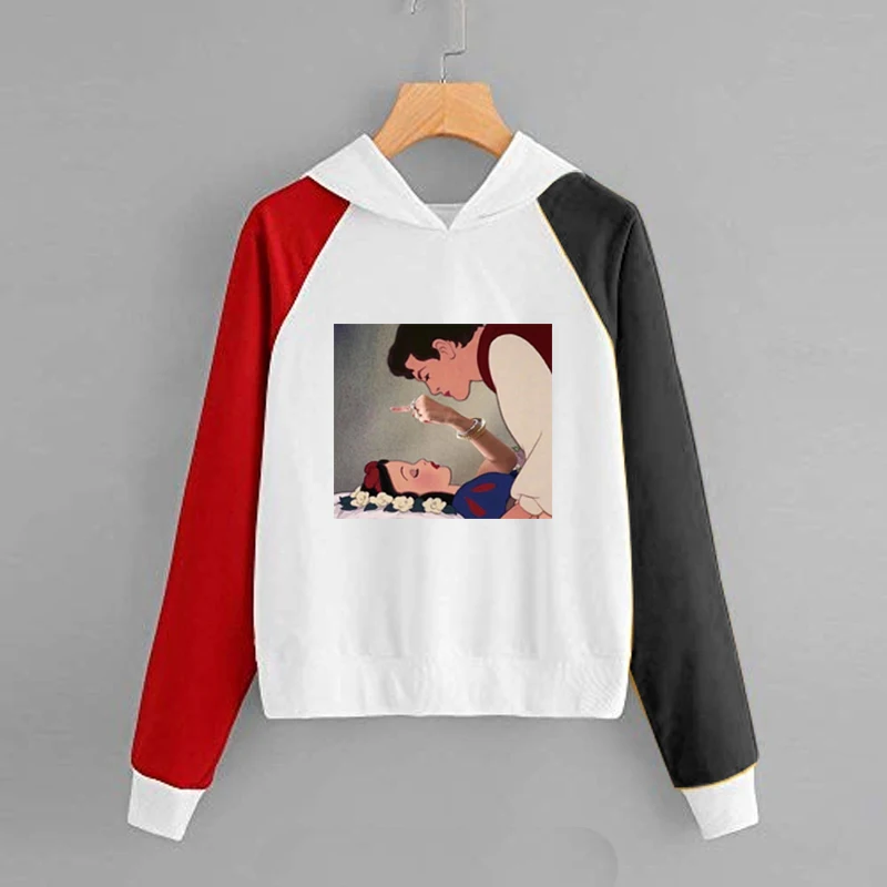 

New pattern Female style hoody ladies 2019 Cartoon Strange Snow White designer hoodie for women top brand streetwear women
