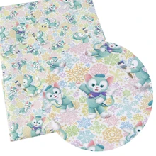 Давид аксессуары 50*145 см мультфильм лоскутное полиэстер хлопок ткань для ткани Дети Домашний текстиль для шитья куклы тильда, c2942