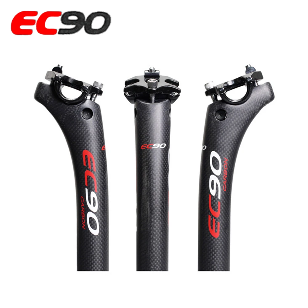 

2018 New EC90 Full Carbon MTB seat tube Road Bicycle Seatpost Mountain Bike seatpost 27.2 30.8 31.6-350/400MM