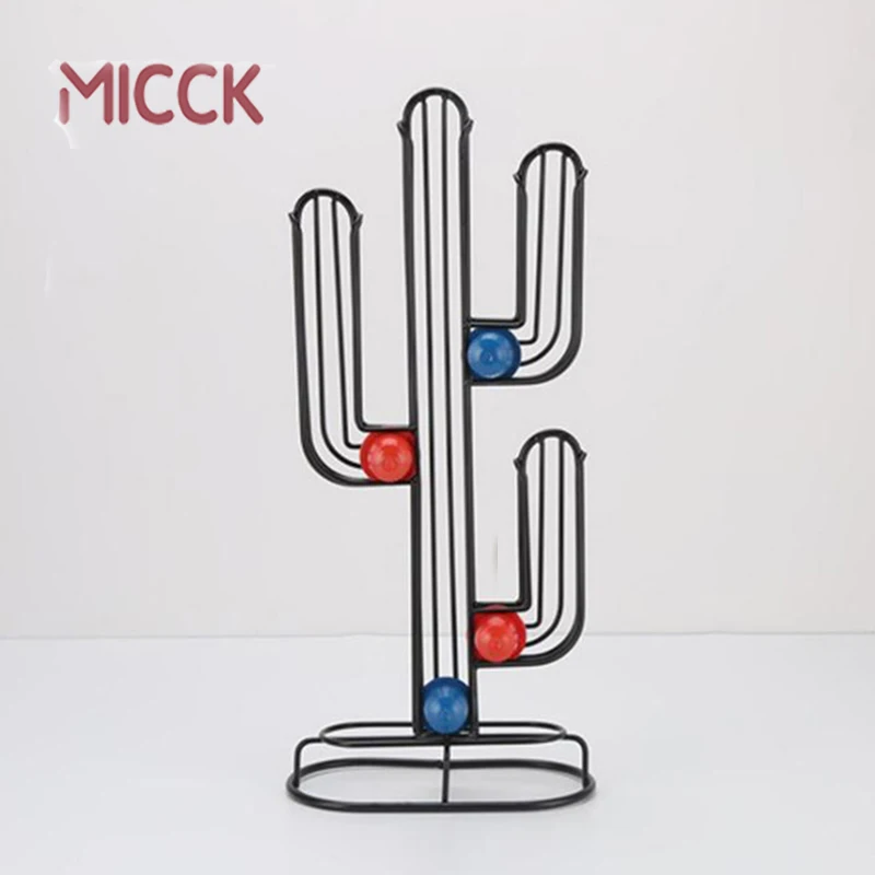 Acheter MICCK Nespresso porte capsules en acier inoxydable porte dosette de café créatif Cactus distributeur café distribution tour support s adapte