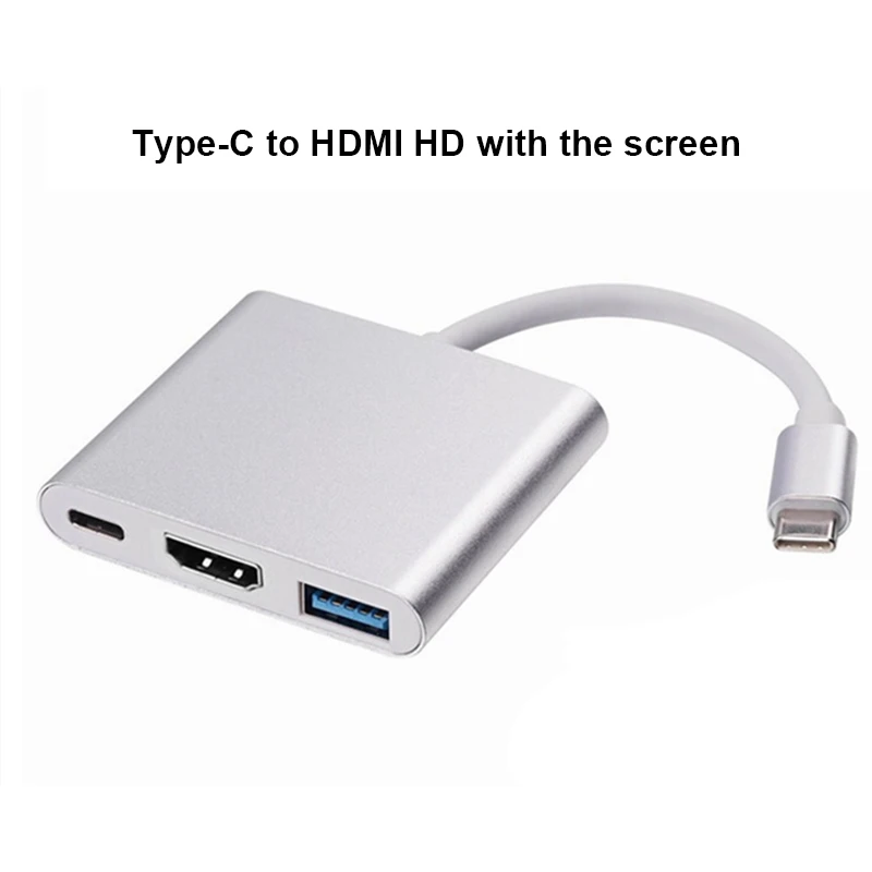 

New Hot Portable Type-C to HDMI Adapter HD Wireless Screen Dongle for Nintendo Switch Macbook Pro Projector 8 99