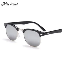 Mix Wind Sunglasses Retro Polarized Sunglasses Men Women Brand Designer Half Metal G15 Coating Club Sun Glasses Fashion Oculos