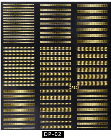 3D стикер для ногтей s полосы с волнообразными линиями золотые наклейки для ногтей блеск тонкий клей Маникюр переводная наклейка водная горка наклейки на Кончики ногтей - Цвет: DP-02