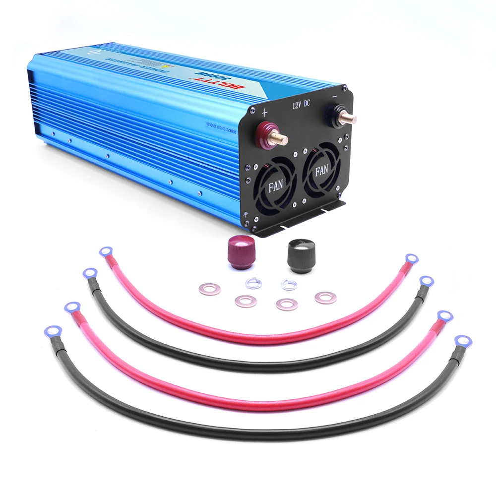 US $263.42 Free shipping 12 volt 220 volt solar power inverter 3000W 3kva power inverter