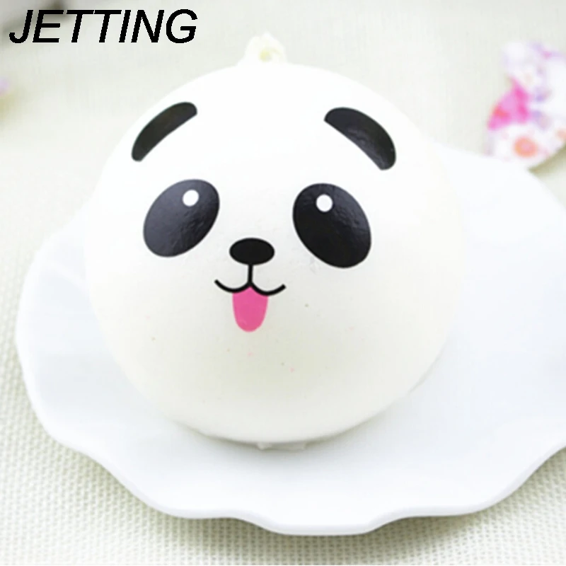 

JETTING Wholesale Cute Cartoon Face panda Buns Panda Bag Key Mobile Phone Straps Pendant 4cm Chain Cellphone Hot Sale