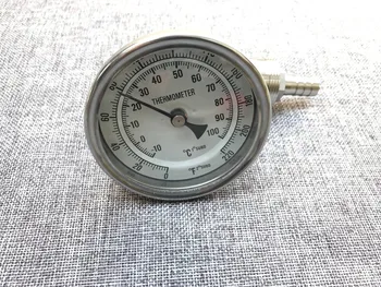 

304SS homebrew Weldless T type thermometer Kit with one Quick Disconnect Set