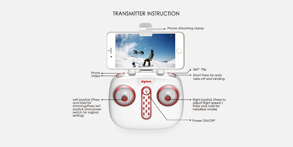 Новейшая модель; SYMA X5UW& X5UC Дрон 720P WI-FI с видом от первого лица 2MP HD Камера вертолет высота удерживайте один ключ Land 2,4G 4CH 6 оси Квадрокоптер с дистанционным управлением