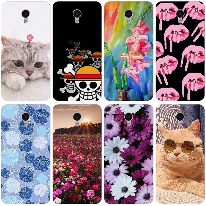 

For Meizu M5C Case Cover Meizu A5 Case Soft Silicone TPU Printed Phone Back Cover Case For Meizu M5C M 5C M710H Funda Bumper 5.0