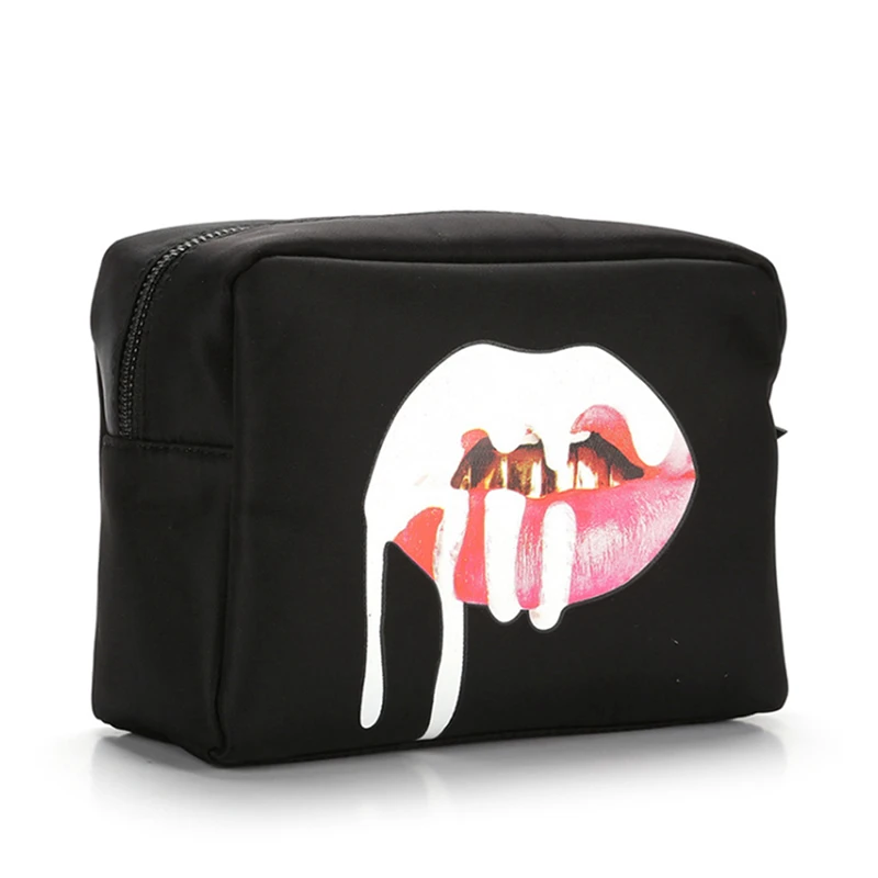 

Fashion Lip Cosmetic Bag Travel Portable Zipper Make Up Bags Women Girl Makeup Case Beauty Wash Organizer Toiletry Storage Bag