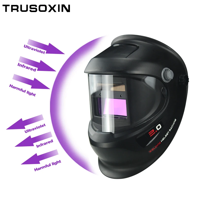 DIN9-DIN13 Solar Auto Darkening TIG MMA ZX7 MIG Welding Mask Welding Helmet Welder Cap Glasses