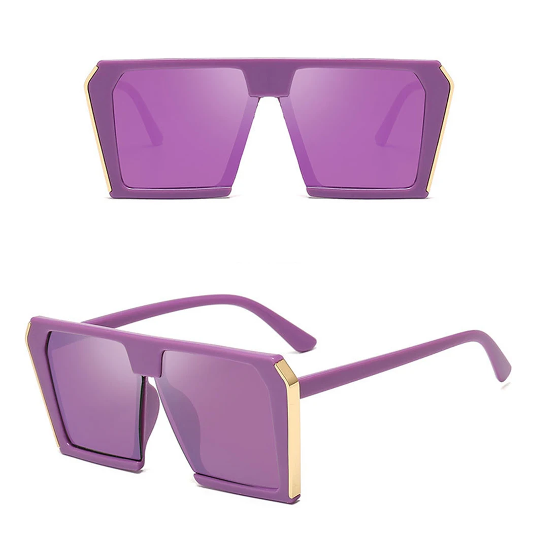Для женщин мода негабаритных солнцезащитные очки Брендовая Дизайнерская обувь квадратная большая рама солнцезащитные очки Винтаж звезда солнцезащитных очков женский оттенки UV400