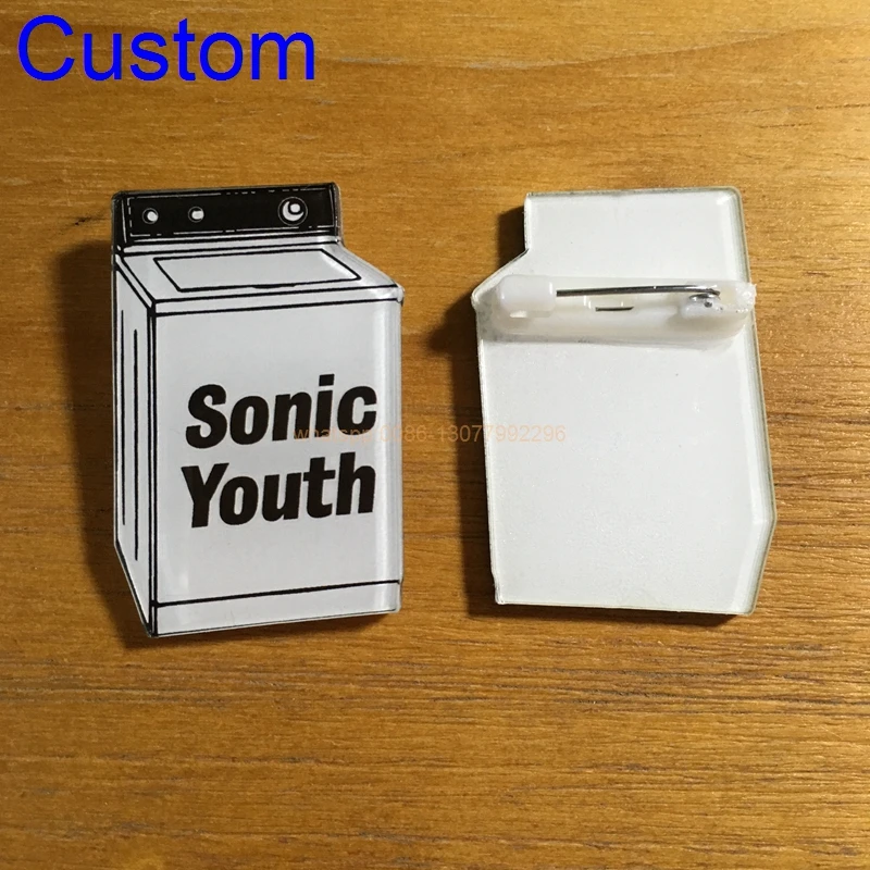 10pcslot Custom Acrylic Badges Character printing Badges for Clothing Kawaii Badge Icon Pin Brooch (4)