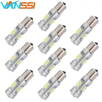 

10pcs 1156 7506 1141 BA15S P21W LED Bulbs for Turn Signal Backup Reverse Tail Brake Light Bulbs White Red Amber Yellow