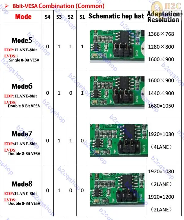 LVDS to eDP Signal Conversion Adapter Board 30pin driver board LCD Controller EDP driver EDP converter