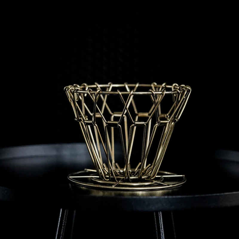 

Feic 1pc Stainless Steel Cone Drip Coffee Filter cup Portable Reusable for barista