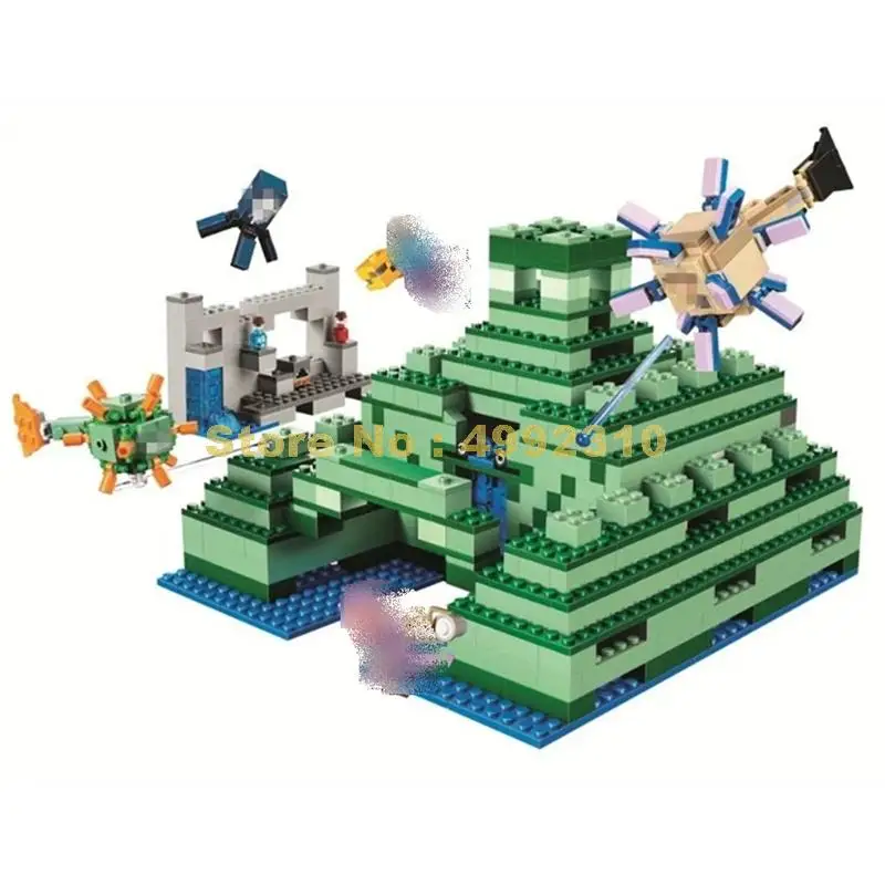 

10734 1134pcs my worlds ocean monument underwater temple bela building block 21136 Bricks Toy