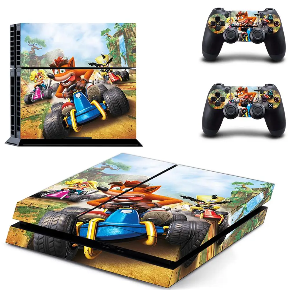 Crash Team Racing Nitro Fueled Ctr Ps4 Skin Sticker Decal For Playstation 4 Console And 2 Controllers Ps4 Skin Vinyl Stickers Stickers Aliexpress