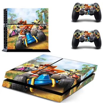 

Crash Team Racing Nitro Fueled CTR PS4 Skin Sticker Decal For PlayStation 4 Console and 2 Controllers PS4 Skin Vinyl Stickers