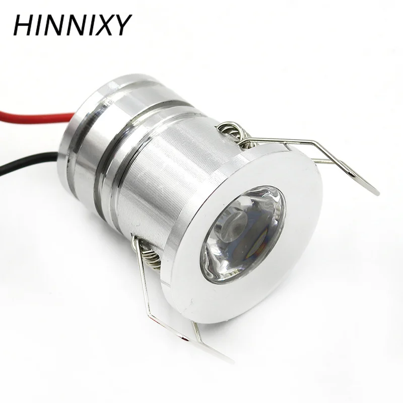 

Hinnixy LED Silvery IP44 Waterproof Mini Spot Light 110V-220V 3W Ceiling Recessed Downlight 27mm Cut Hole Outdoor Proof Balcony