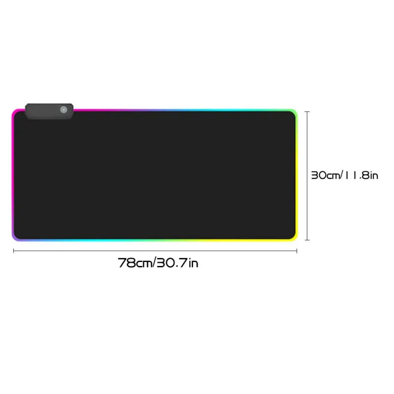 

Luminous Colorful Gaming Mouse Pad RGB Oversized Glowing USB LED Extended Keyboard PU Non-slip Blanket Mat