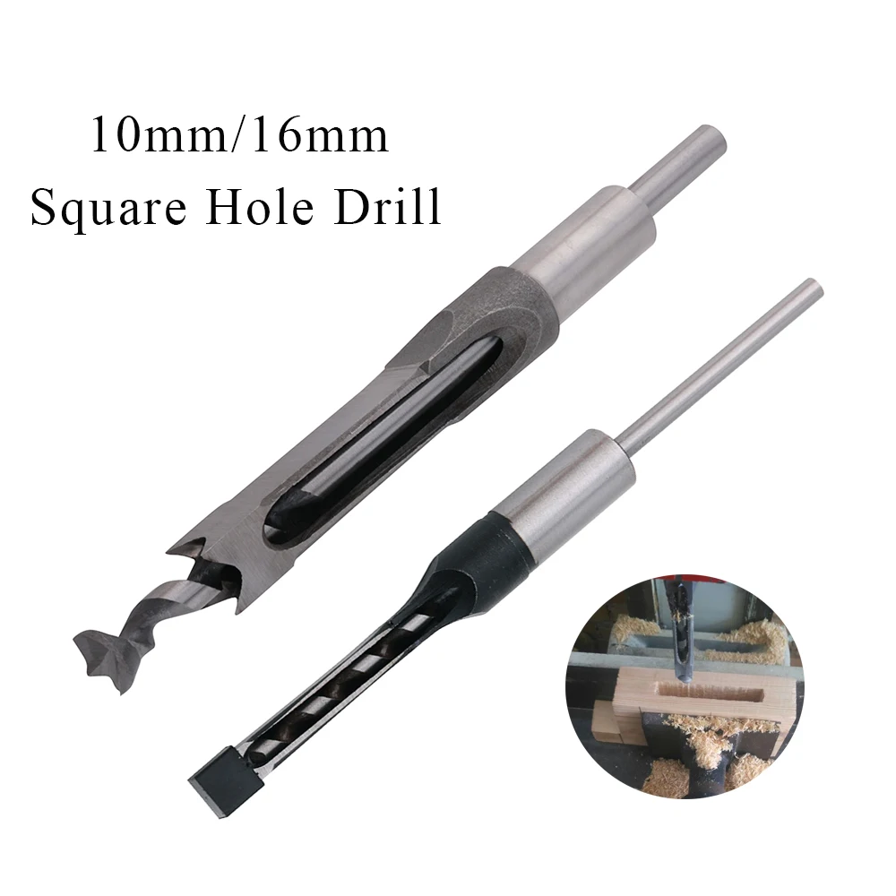 10mm/16mm High Hardness HSS Square Hole Mortiser Drill Bit Mortising