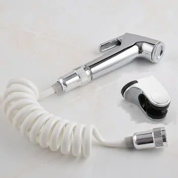 

Toilet Handheld Bidet Spray Shattaf Kit Sprayer Shower Hose Rack Jet Hygiene Set