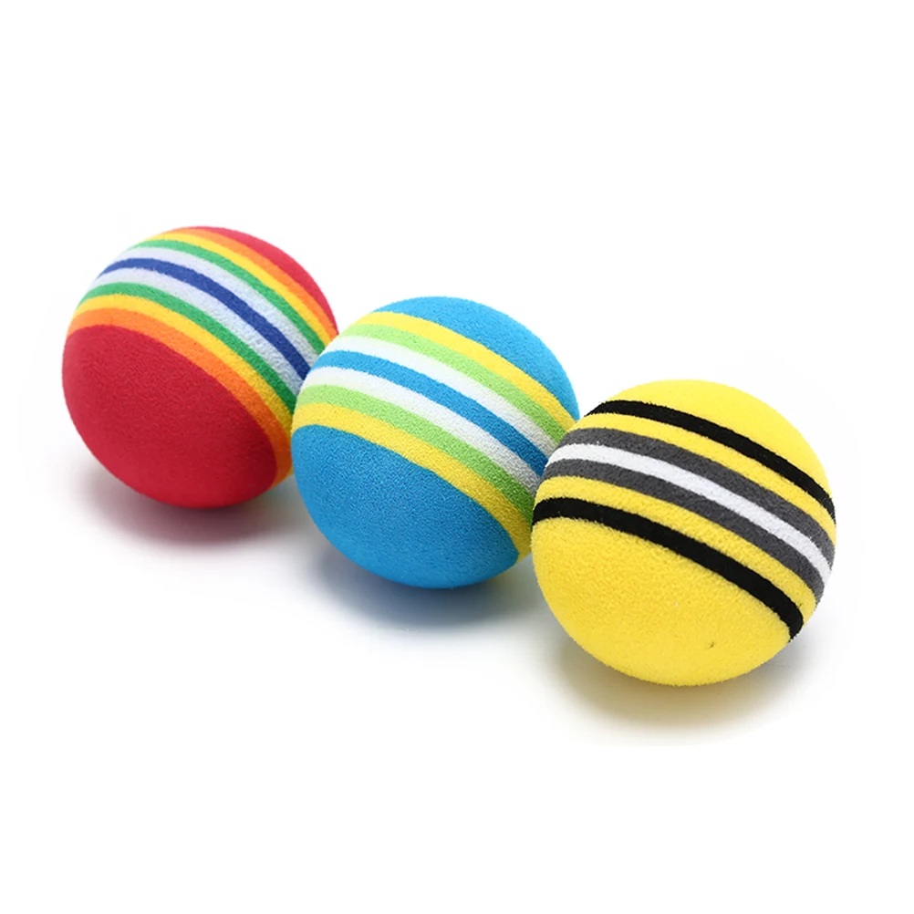 10 قطعة جديد جولف الإسفنج لينة قوس قزح كرات جولف سوينغ التدريب كرات الإسفنج رغوة اعب غولف/تنس الإسفنج كرة جولف