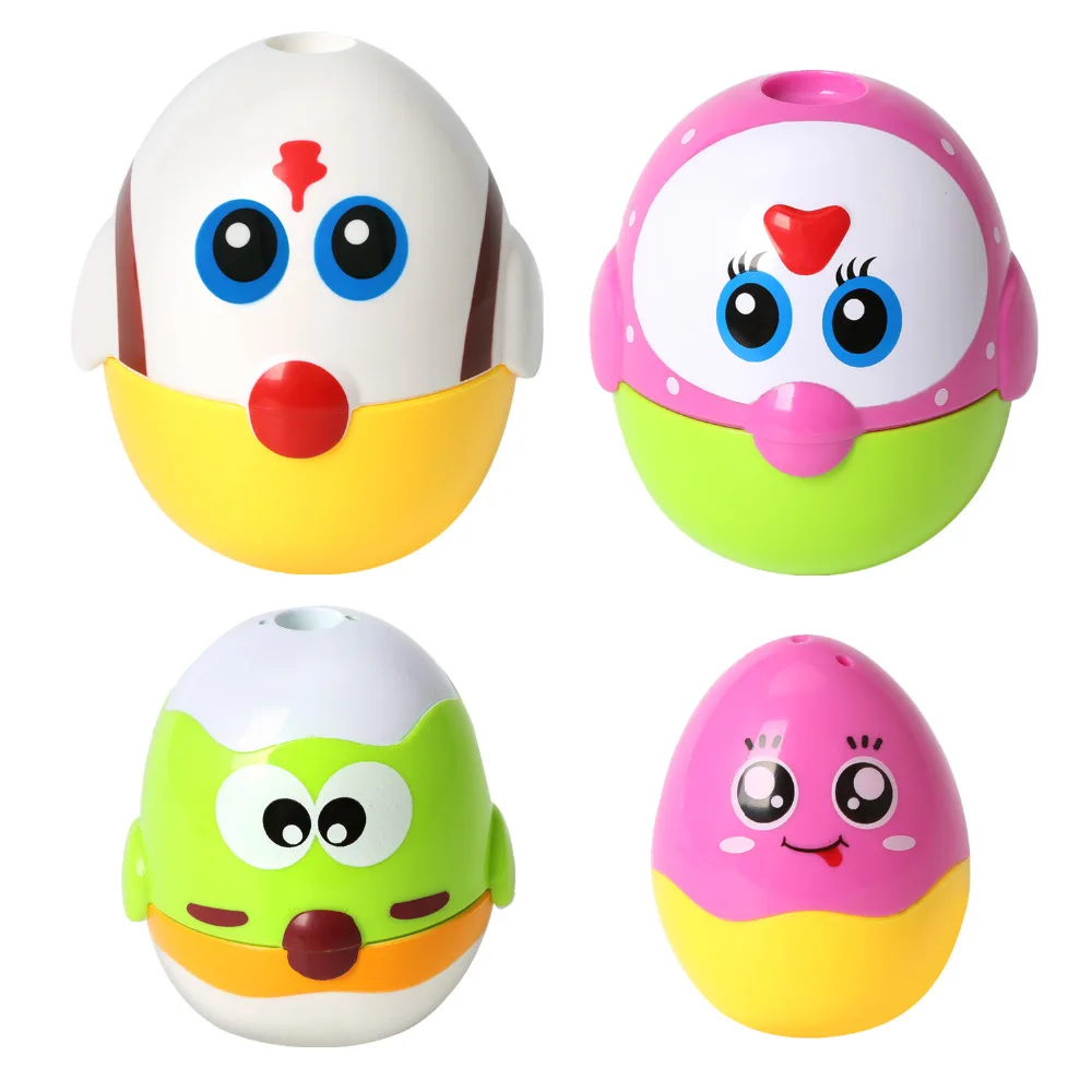 4 шт./компл. в форме яйца семейный набор кукол красочные куриные яйца Пирамидка Обучающие Развивающие игрушки для детей подарок для малышей