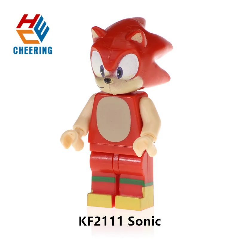 

Single Sale Super Heroes Knuchles Assemble Black Knight Tails Shadow Building Blocks Education For Children Action Toys KF2111