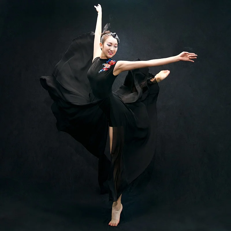 Китайский народный танцевальный костюм для женщин, одежда для сцены, Национальный древний веер, традиционный китайский танцевальный костюм s AA4599
