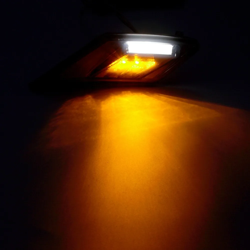 2 шт. Янтарный светодиодный указатель поворота передний бампер боковой маркер белый для 2013-up Scion FR-S Subaru BRZ Toyota 86 GT