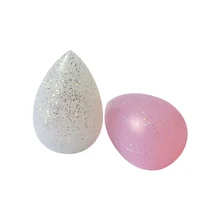 Coshine 2 шт. 3D яйцо круглый силикона желе Макияж Блендер Губка Безупречный кремнезема Пуховки для пудры