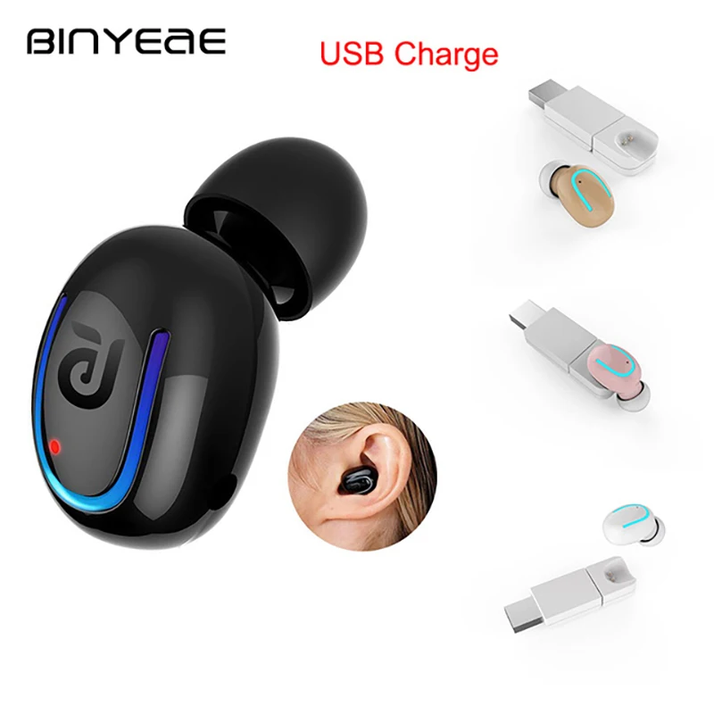 BINYEAE Q13S Wireless Headset Car USB New Magnetic Charge Blutooth Earphone Mini Business Universal Earbuds with Mic for Iphone |