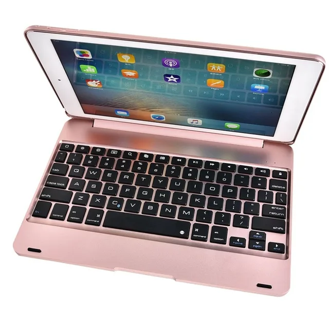 Special Offers F19 Wireless Bluetooth Keyboard 78 Keys Smart Keypad Tablet Protective Cover Case for iPad Pro 9.7 for iPad air 2