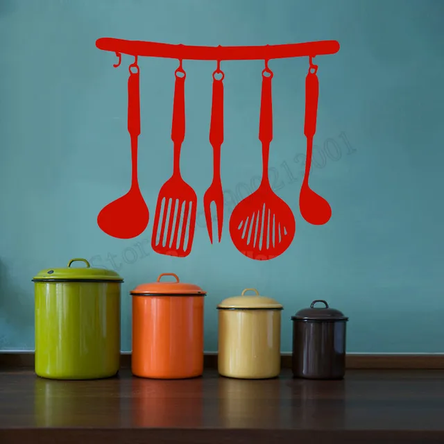 Special Price Kitchen Wall Decoration Vinyl Art Removeable Poster Beauty Fashion Cook Spoon Pattern Wall Sticker Dining Room Decals LY971 Special Price Kitchen Wall Decoration Vinyl Art Removeable Poster Beauty Fashion Cook Spoon Pattern Wall Sticker Dining Room Decals LY971