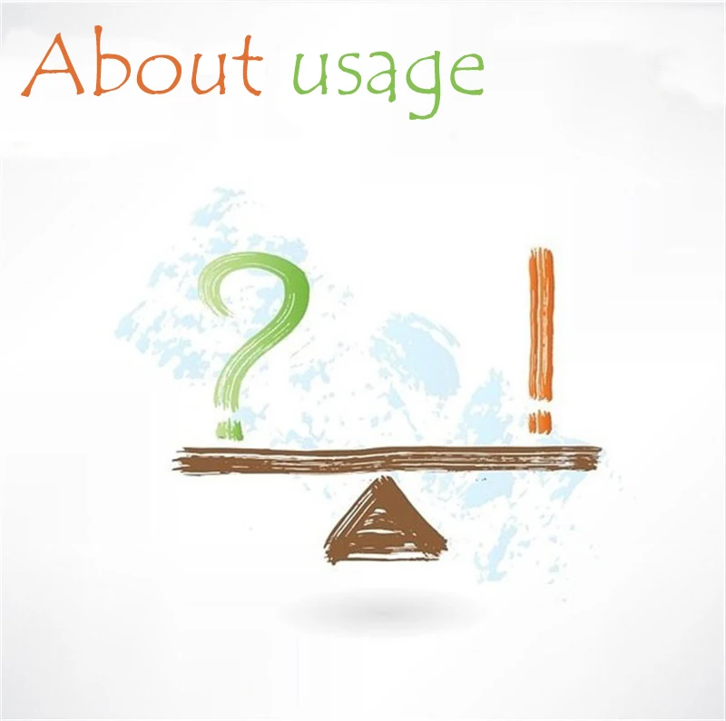 

About usage