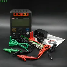 Digital Insulation Resistance Tester Meter UNI-T UT512 Megohmmeter Low Ohm Ohmmeter Voltmeter Auto Range With Toolbox