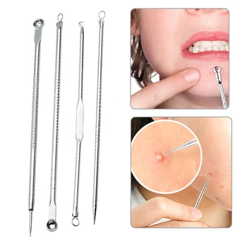 

ELECOOL 1PC Nail Art tools Stainless Steel Cuticle Pusher Double Head Remover tools for manicure Nail Art Care Pusher TSLM2