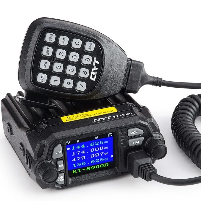 

Radio station QYT KT 8900D mobile car radio quad band Vhf/Uhf dual band color screen mobile radio for car base station