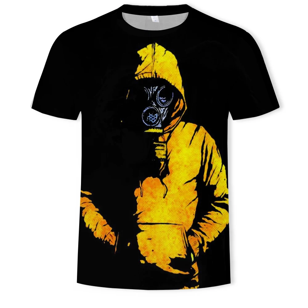 

Summer 2019 men's clothing brand o-neck short-sleeved 3d t shirt digital printing T-shirt