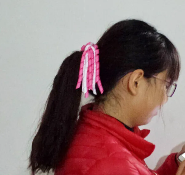 metal hair clips Curly Ribbon Tassel Loop Korker for Girl Women Hair Flower Bowknot Clip Corker Streamers Bobbles Ties Accessories 10pcs PD021 headbands for women