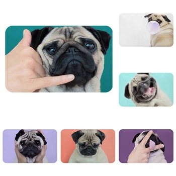 

Cartoon Dog Bago Pet Puppy Pop Art Cool Mat Bath Carpet Decorative Anti-Slip Mats Room Car Floor Bar Rugs Door Home Decor Gift