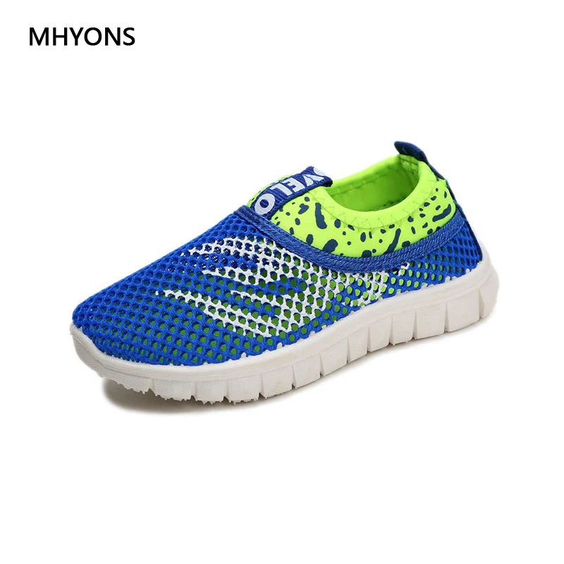 

MHYONS 2019 Spring and autumn Slip-On Air mesh shoes Mixed Color Fashion Sandals Boys Girls Unisex Children Baby Size 21-36 A019