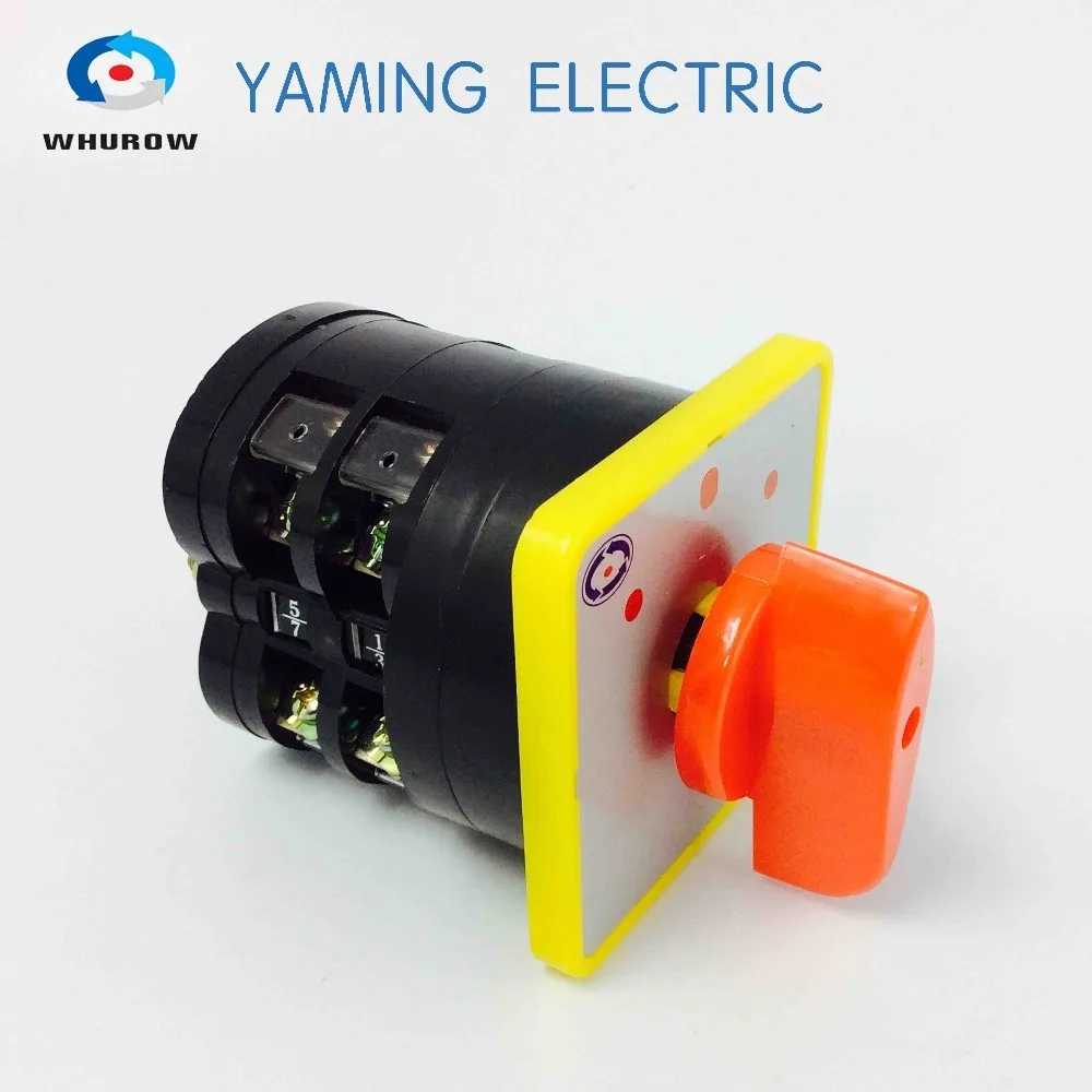 Cam Switch Manufacturer Rotary 3 position 2 poles 8 terminals main manual changeover switches