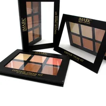 IMAGIC Professional Cream Contour Palette Concealer Palette Contouring Makeup Cosmetic Facial Care Cream Palette 6 Colors