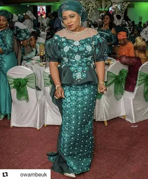 

2018 Best Quality African Lace fabric High Quality Sequins Mesh Organza Lace Fabric For Wedding dress