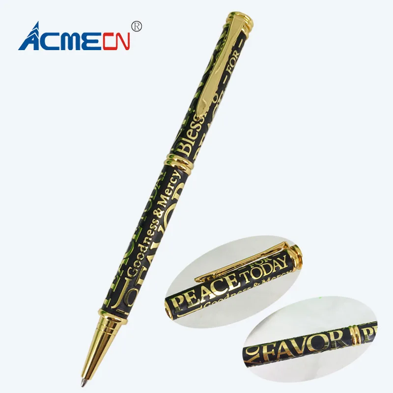 ACMECN Unique Embossing Pen Original Design Bless Ballpoing Pen for